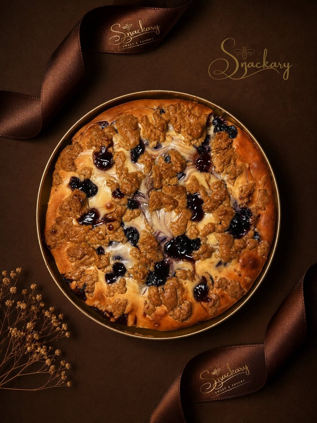 Blueberry Crumble Cheesecake (1.7 Pound)